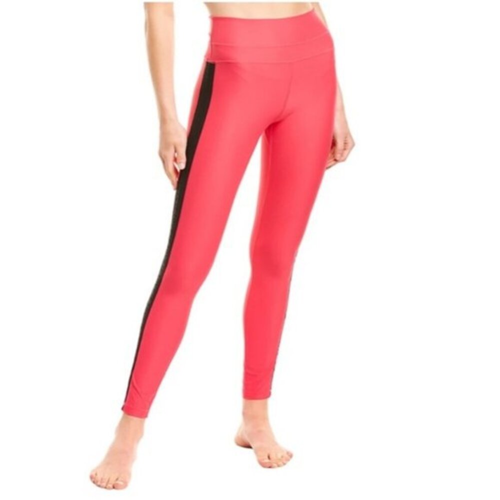 Spiritual Gangster Leggings Pink Black Studio Centered Workout Medium Active NWT